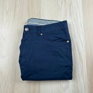 Peter Millar Mans Blue Perfect Poplin Collection Comfort Stretch Trouser Size 32